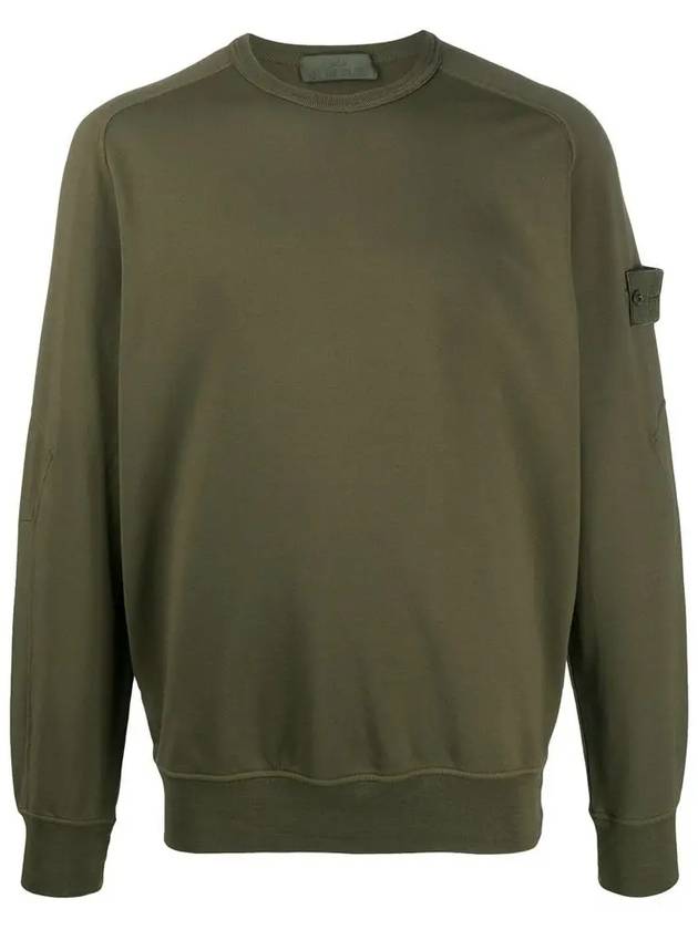 Ghost Pieces Wappen Patch Sweatshirt Military Green - STONE ISLAND - BALAAN 3