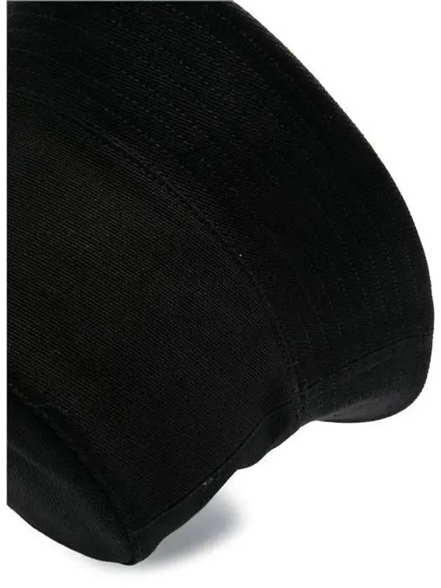 Thais Embroidered Logo Pocket Cotton Canvas Bucket Hat Black - A.P.C. - BALAAN 3