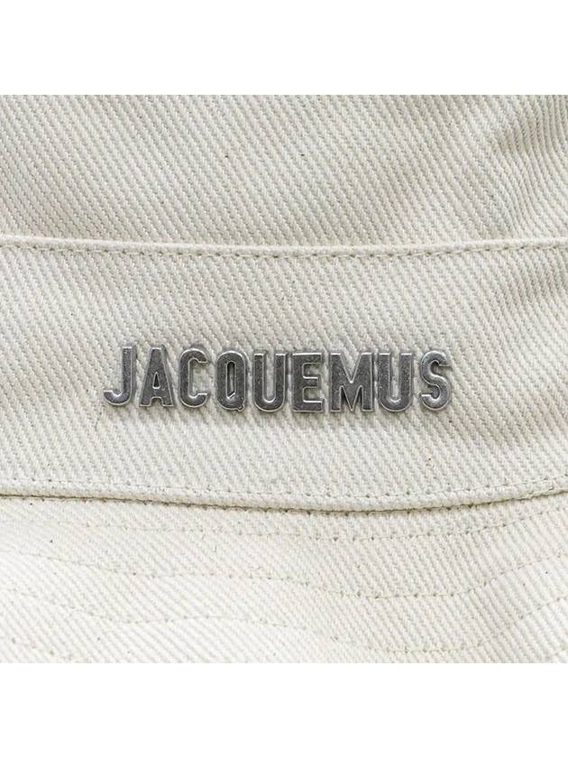 Le Bob Artichaut Bucket Hat Off White - JACQUEMUS - BALAAN 3