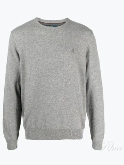 Logo Basic Pullover Knit Top Grey - POLO RALPH LAUREN - BALAAN 2