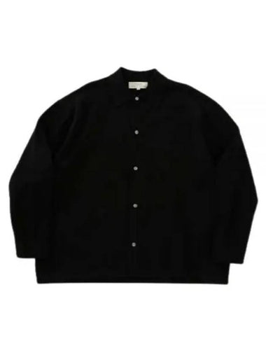 24 PALM 12GG KNITTED SHIRT DARKEST NAVY 1159 knit - STUDIO NICHOLSON - BALAAN 1