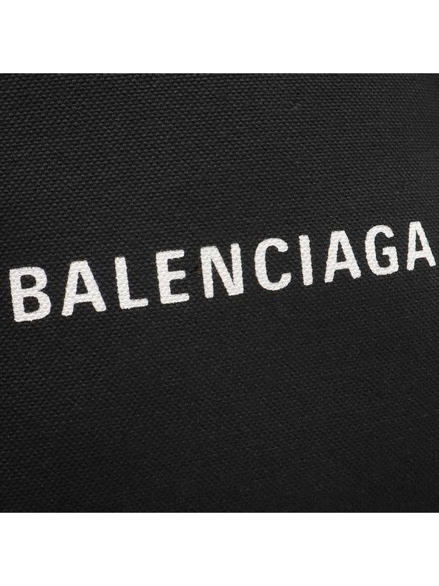 Black Cotton Canvas Cabas Navy XS 2WAY 390346 - BALENCIAGA - BALAAN 8