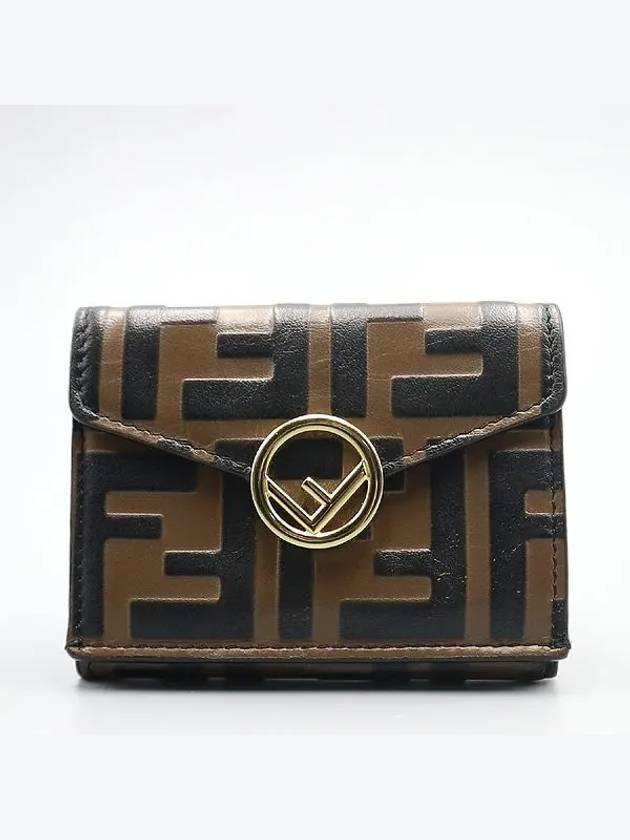 8M0395 F logo micro tri fold women s wallet - FENDI - BALAAN 1