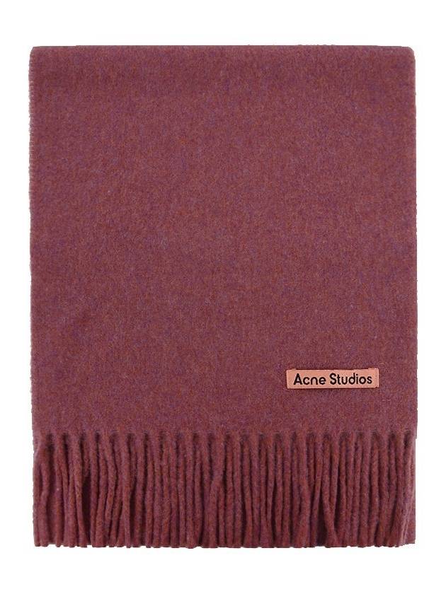 Wool Fringe Muffler Red - ACNE STUDIOS - BALAAN 2