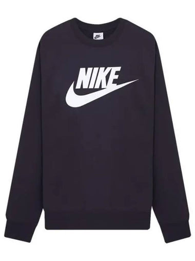 Club Graphic Crew Neck Sweatshirt Deep Purple - NIKE - BALAAN 1