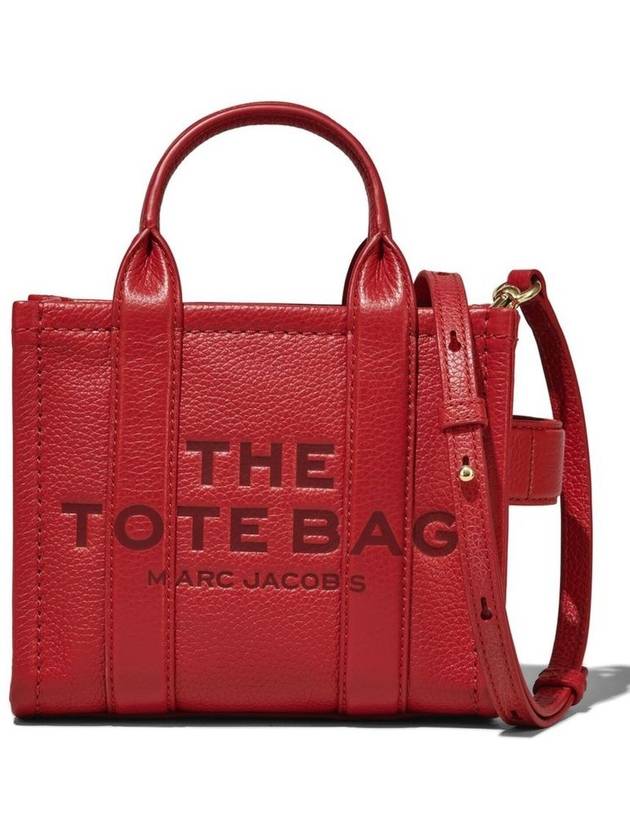 Mini Micro Leather Tote Bag Red - MARC JACOBS - BALAAN 2