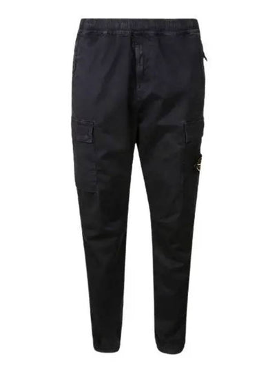 Men's Wappen Patch Straight Pants Navy - STONE ISLAND - BALAAN 2