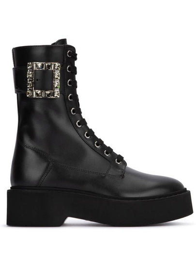 Viv' Rangers Combat Worker Boots Black - ROGER VIVIER - BALAAN 2