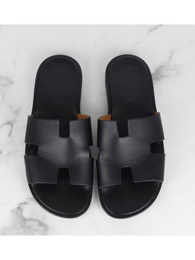 Men s Izmir Slippers Black 43 5 285 - HERMES - BALAAN 9