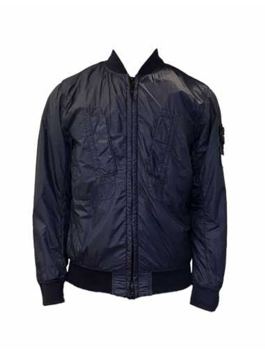 Micro Yarn Badge Packable Primaloft Bomber Jacket Navy - STONE ISLAND - BALAAN 1