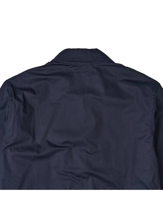 Metropolis Gabardine Zipper Long Sleeve Shirt Total Eclipse - CP COMPANY - BALAAN 11