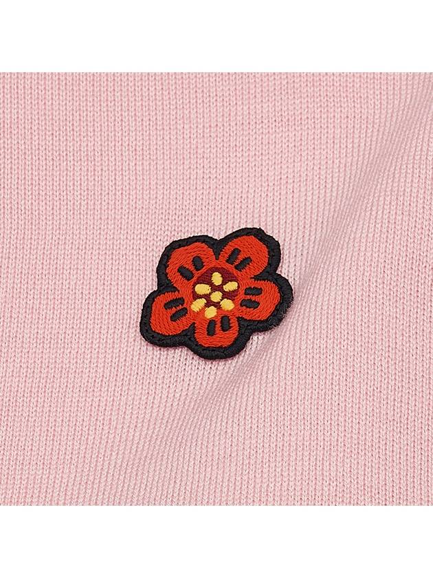 Boke Flower Logo Wool Knit Top Pink - KENZO - BALAAN 6