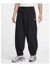 Club Fleece Oversized French Terry Pants M Black White HJ1823 010 - NIKE - BALAAN 2