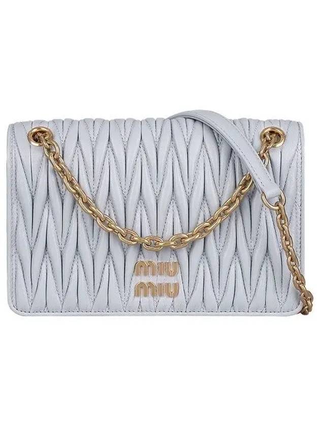 Matelasse Chain Shoulder Bag Mini 5BP065 N88 F0591 1106590 - MIU MIU - BALAAN 1