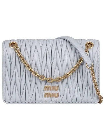 Matelasse chain shoulder bag mini 5BP065 N88 F0591 1106592 - MIU MIU - BALAAN 1