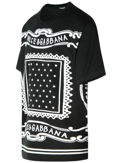 Dolce & Gabbana Black Cotton T-Shirt - DOLCE&GABBANA - BALAAN 2