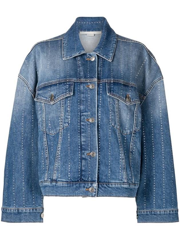 23 ss oversized striped denim jacket 6D00593SOH954480 B0710230211 - STELLA MCCARTNEY - BALAAN 1