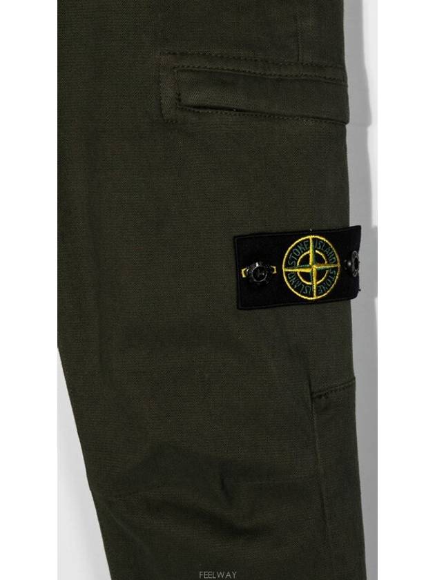 8 year old size khaki double zip pocket wappen cargo pants 771630612 - STONE ISLAND - BALAAN 3