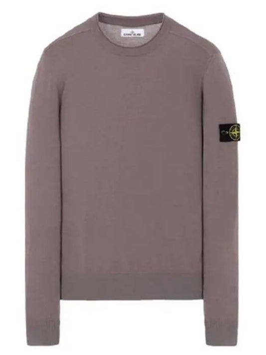 Stretch Wool Crewneck Knit Top Fango - STONE ISLAND - BALAAN 2