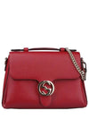 GG Interlocking Chain Small Top Handle Shoulder Bag Red - GUCCI - BALAAN 2