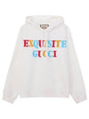 Logo Cotton Hoodie Off White - GUCCI - BALAAN 2