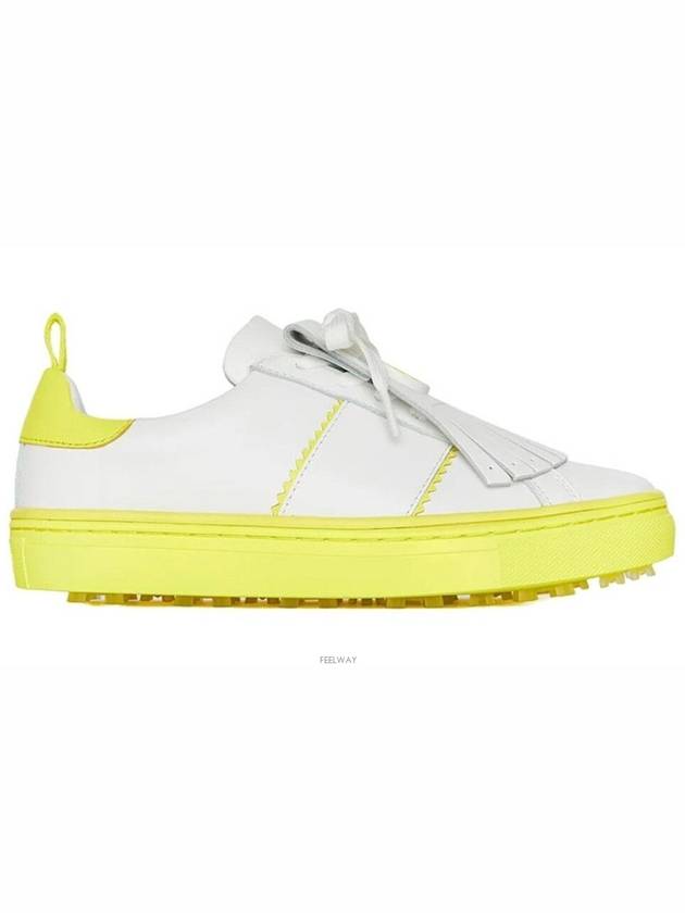 Contrast Accent Kiltie Durf Golf Spikeless Yellow White - G/FORE - BALAAN 3