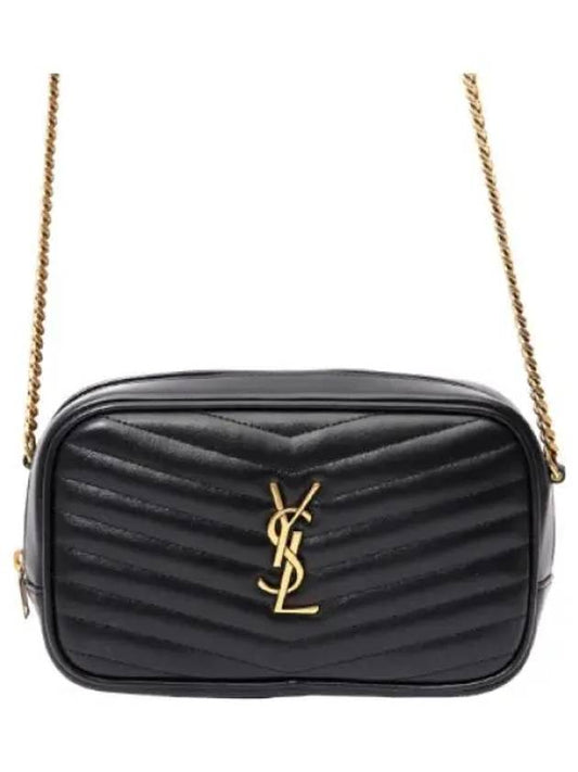 Monogram Quilted Lou Mini Cross Bag Women s - SAINT LAURENT - BALAAN 1