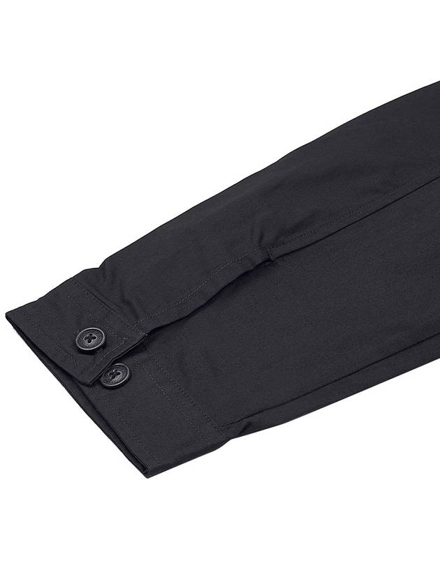 Metropolis Series Gabardine Pocket Long Sleeve Shirt Black - CP COMPANY - BALAAN 11