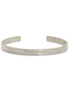 Engraved Logo Cuff Bracelet Silver - MAISON MARGIELA - BALAAN 1