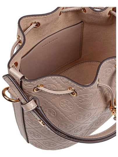 Tory Burch Monogram Leather Bucket Bag - TORY BURCH - BALAAN 2