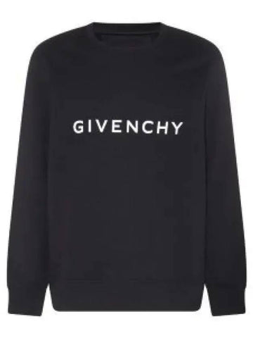 Slim fit Aketype sweatshirt black BMJ0HA3YAC001 1137796 - GIVENCHY - BALAAN 1