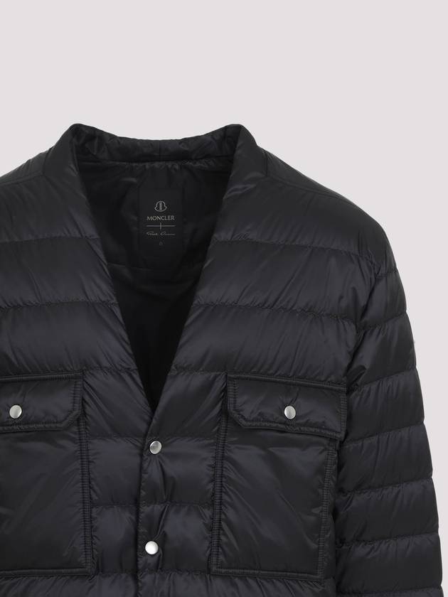 Rick Owens down shirt padded black - MONCLER - BALAAN 5