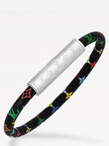 Takashi Murakami LV Confidential Bracelet Black - LOUIS VUITTON - BALAAN 1