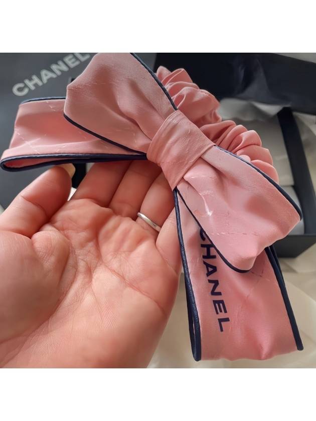 Silk Ribbon Hair Scrunchie Hair Chouchou Pink AA8814 - CHANEL - BALAAN 5