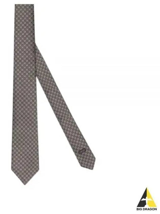 Micro CD Diamond Silk Tie Grey - DIOR - BALAAN 2