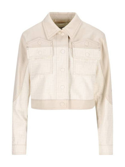 FF Blouson Jean Denim Jacket White - FENDI - BALAAN 2