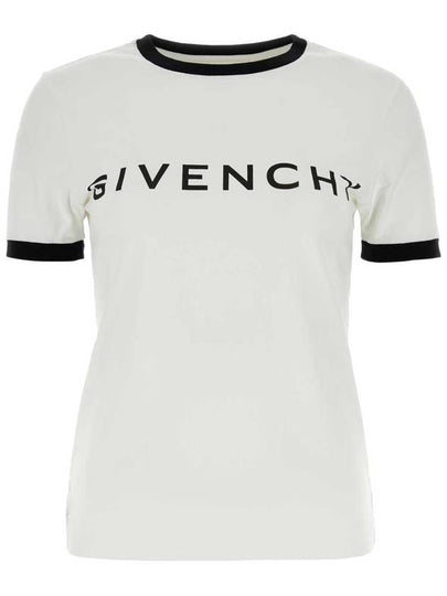 Archetype Slim Fit Cotton Short Sleeve T-Shirt White - GIVENCHY - BALAAN 2