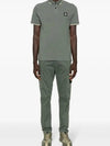 Stretch Cotton Pique Short Sleeve Polo Shirt Dark Green - STONE ISLAND - BALAAN 5