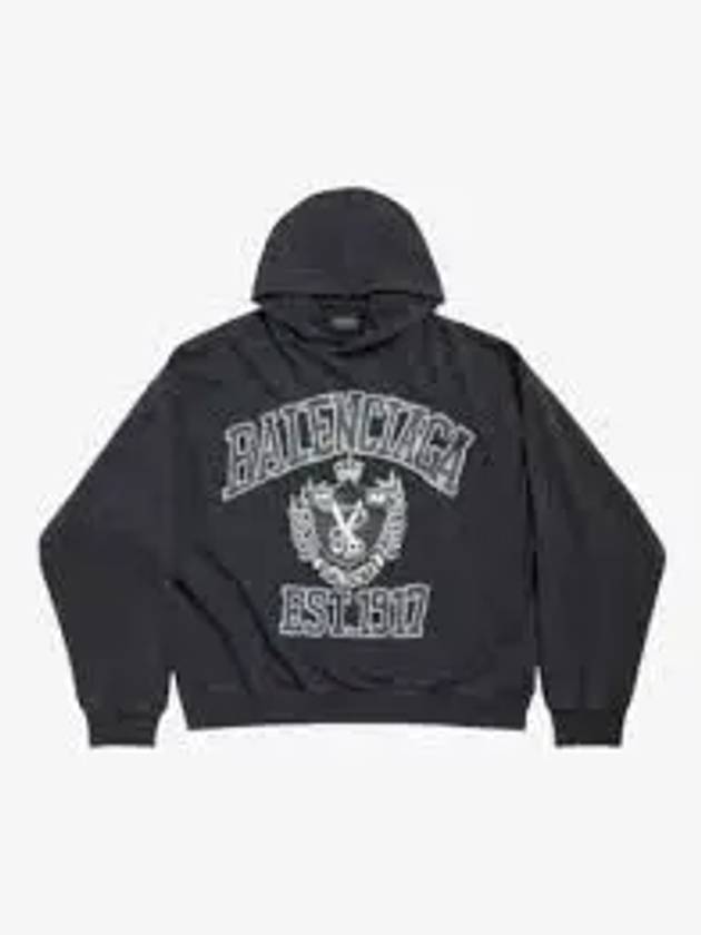 DIY College Medium Fit Hoodie Black - BALENCIAGA - BALAAN 2