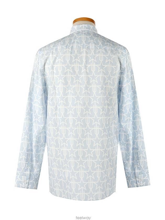 6238 843 413 Star Light Blue Long Sleeve Shirt - GIVENCHY - BALAAN 3