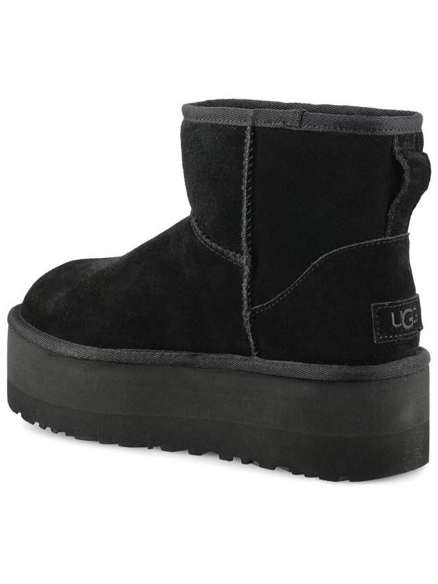 Classic Mini Platform Suede Winter Boots Black - UGG - BALAAN 4