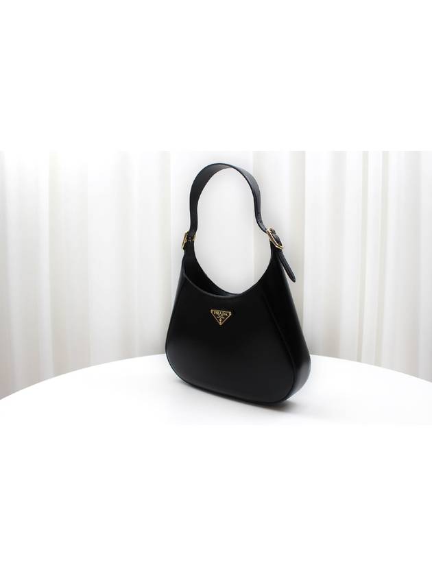 Cleo medium leather shoulder bag black 1BC179 - PRADA - BALAAN 3