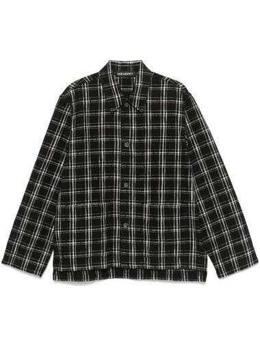 Haven Helix Flannel Long Sleeve Shirt Black - OUR LEGACY - BALAAN 1