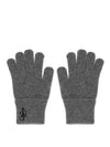 Embroidered Logo Wool Gloves Grey - JW ANDERSON - BALAAN 2