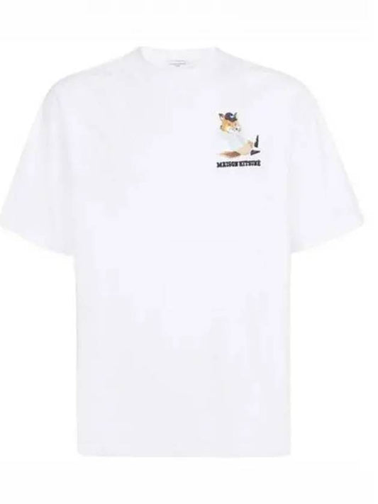 Small Dressed Fox Easy Cotton Short Sleeve T-Shirt White - MAISON KITSUNE - BALAAN 2