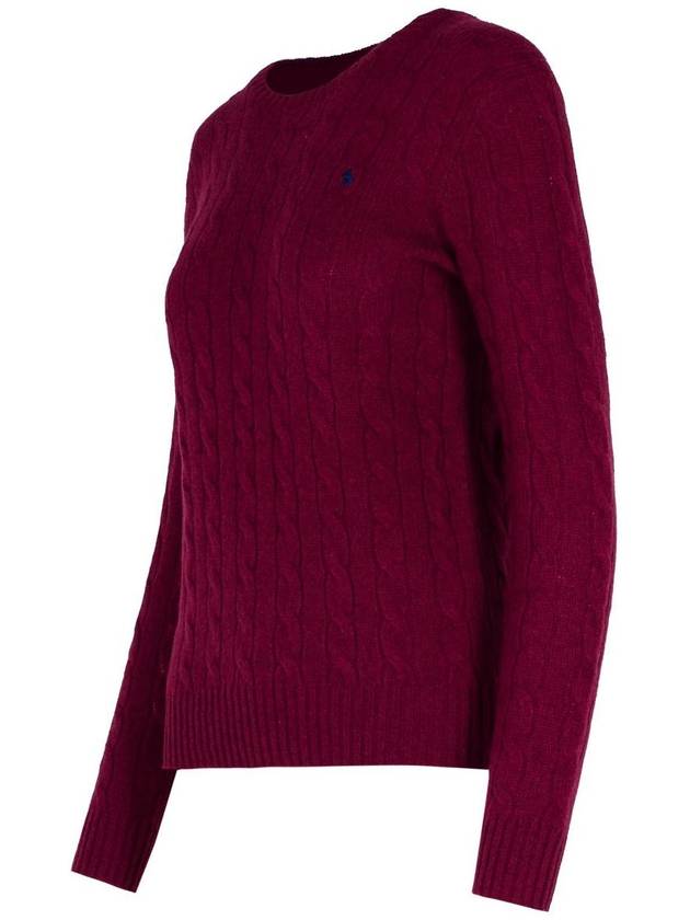 Polo Ralph Lauren 'Julianna Trec' Purple Wool Blend Sweater - POLO RALPH LAUREN - BALAAN 2