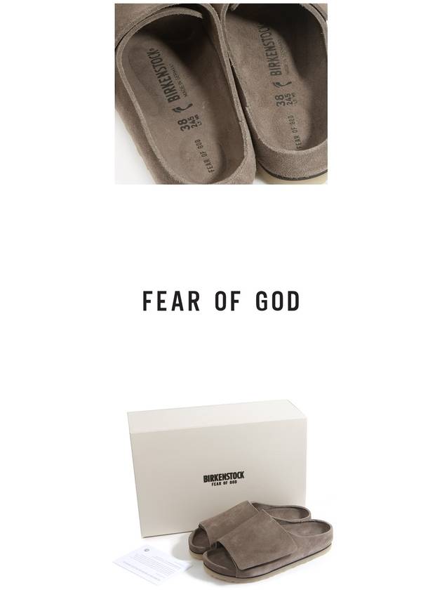 Los Feliz Suede Slippers Taupe - FEAR OF GOD - BALAAN 4