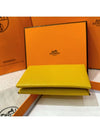 Card Holder Goatskin Palladium Calvi Verso Sun Blue - HERMES - BALAAN 3