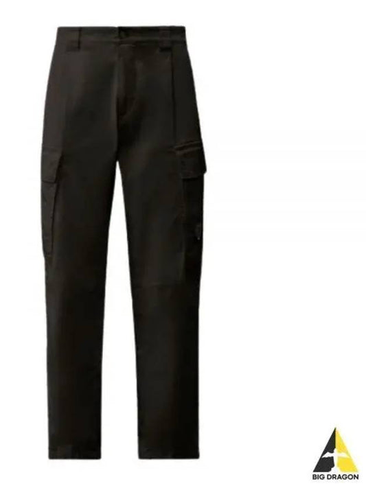 Stretch Sateen Loose Cargo Straight Pants Black - CP COMPANY - BALAAN 2