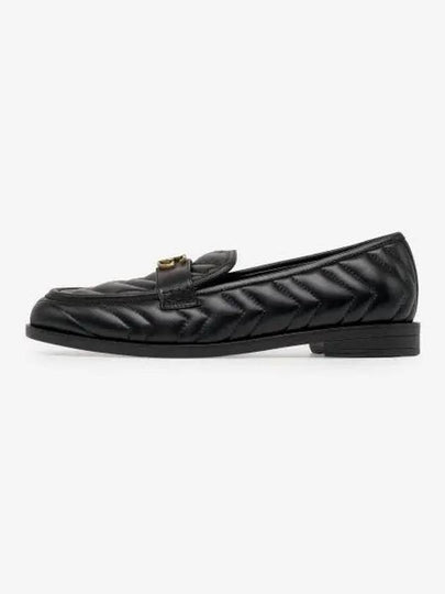 Double G Matelasse Leather Loafers Black - GUCCI - BALAAN 2